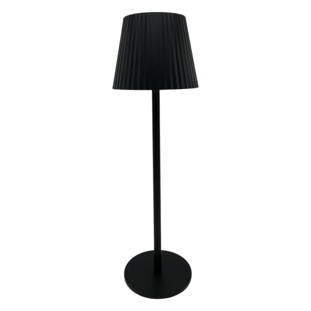 Coen Bakker Tischleuchte schwarz geriffelt Outdoor usb Produktbild 