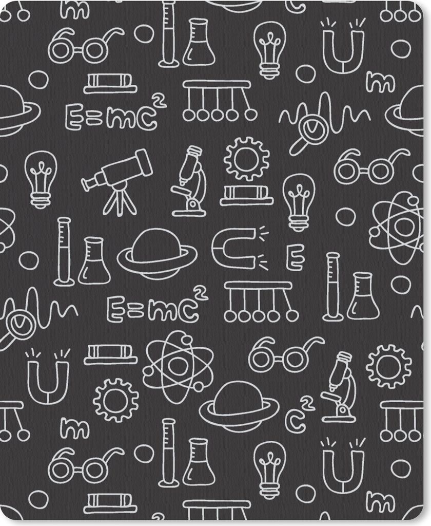 MuchoWow Mauspad Mousepad Chemie - Symbol - Muster 30x40 cm - Mousepads - Maus Mat - Pad - Mausunterlage - Mausmatten