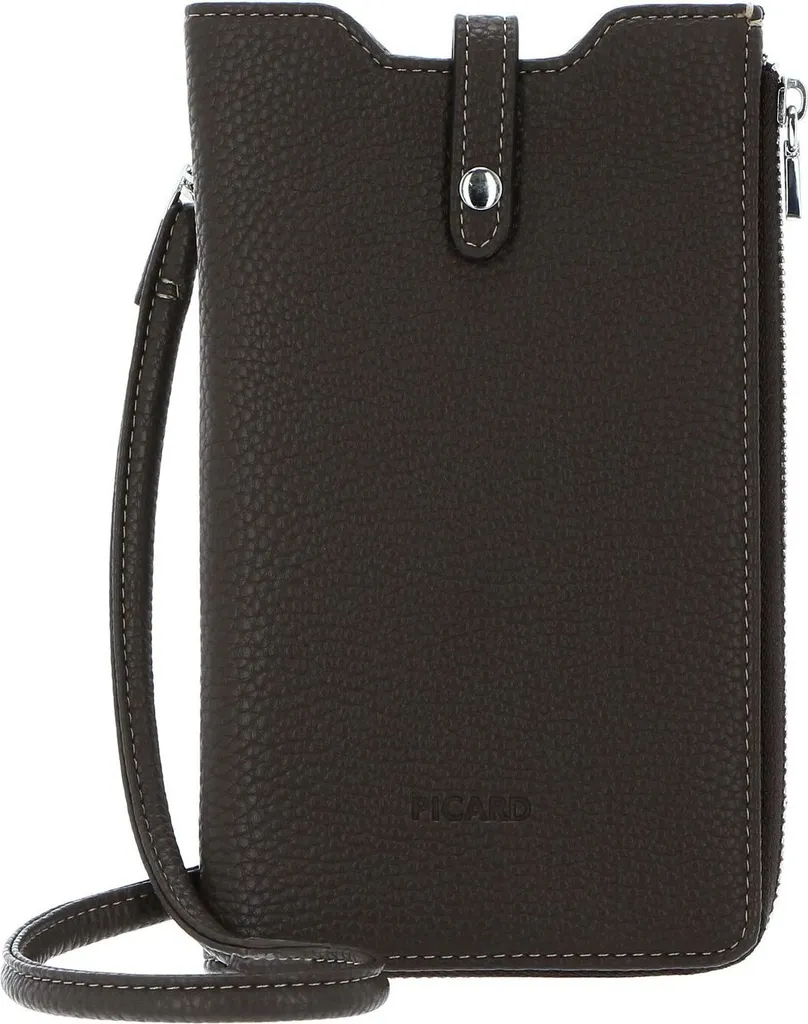 PICARD borsa a tracolla borsa per cellulare Loire 1 Mobile Phone Pocket Taupe marrone