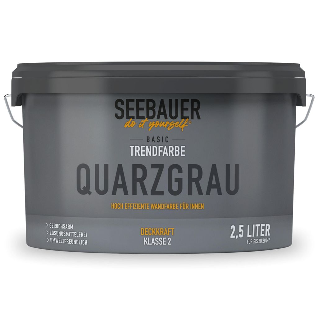 SEEBAUER diy Trendfarbe Dunkelgrau 2,5L (No. T04 Quarzgrau) Produktbild 