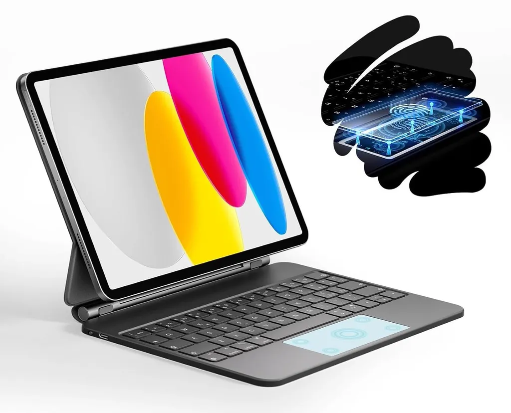 Étui Clavier Bluetooth pour iPad 10 HOU MF-10 Layout QWERTY Pro - 2