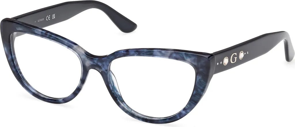 Monture de lunettes pour femme Guess GU50175 Coloris Bleu et Écaille