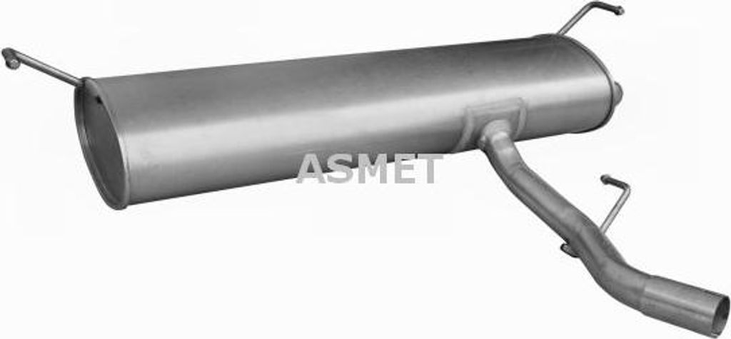 ASMET 14038 Endschalldämpfer OE 20100JD00A kompatibel mit Qashqai