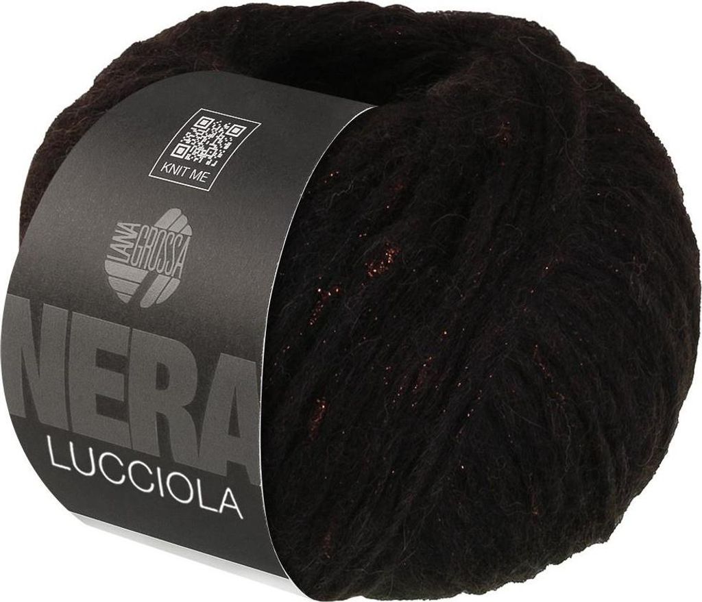 Lana Grossa - Lucciola 0012 schwarzbraun Produktbild 