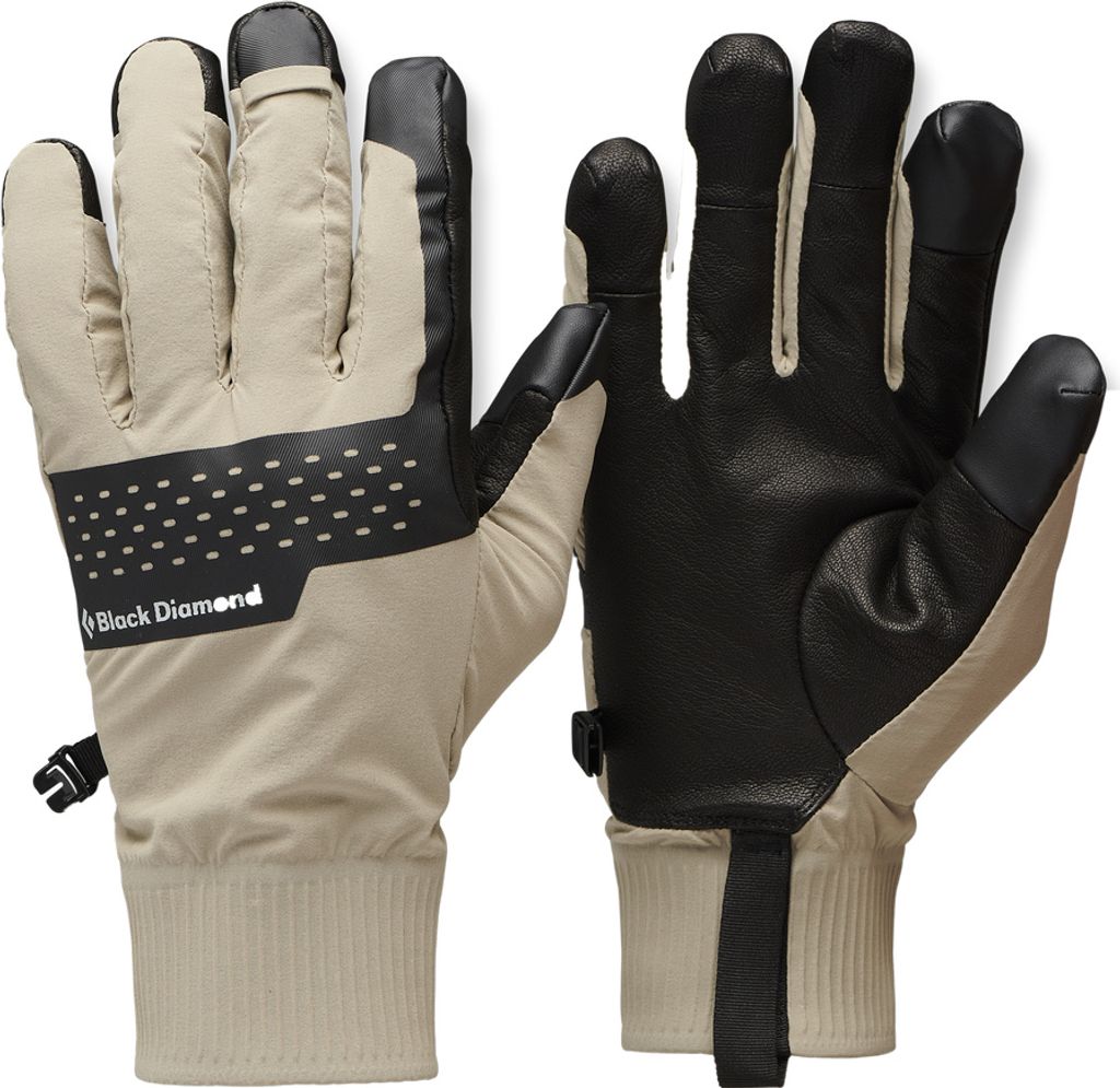 Alpine Softshell Gloves, 2018 Moonstone, XS, Black Diamond