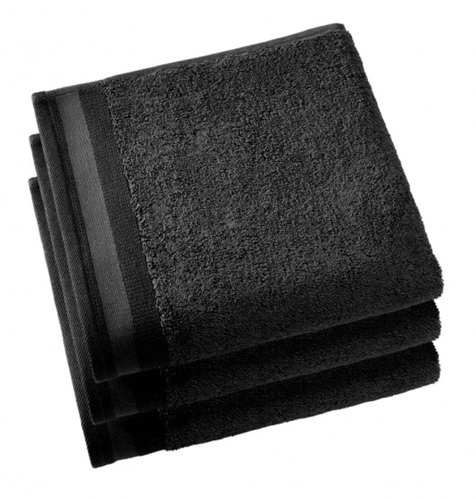 handtücher Contessa50 x 100 cm schwarz 3 Stück