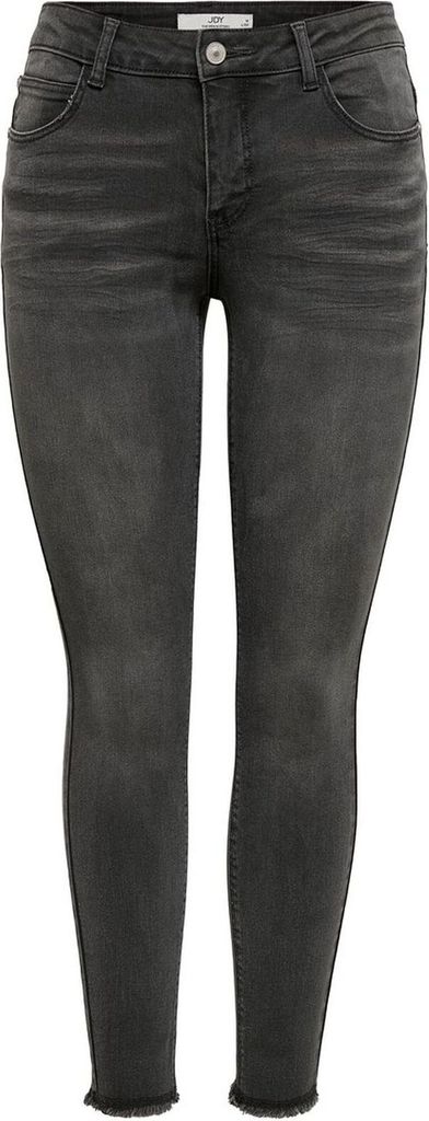 JDY Damen Skinny Jeans Stretch JDYSONJA Ankle Denim Hose mit Fransen | XS / 32L