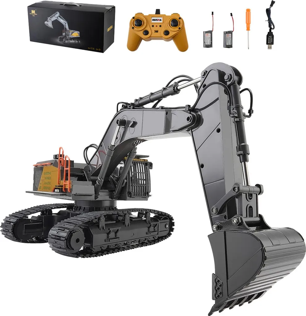 Excavatrice RC Professionnelle 22 Canaux - Jouet de Construction 1:14e