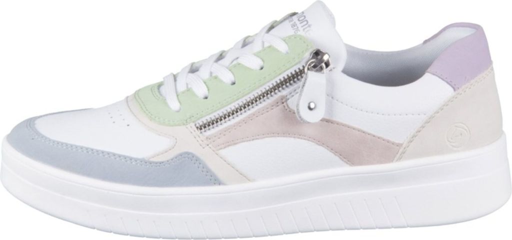 Remonte Damen Sneaker mit Glattleder und Reißverschluss Produktbild 