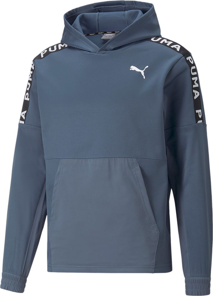 Puma Fit Fleece Hoodie Pullover Herren, Größe:XL, Farbe:Blau