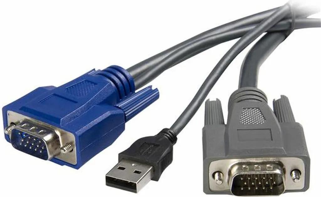Commutateur KVM USB VGA Startech 2 ports avec kit de câbles complet