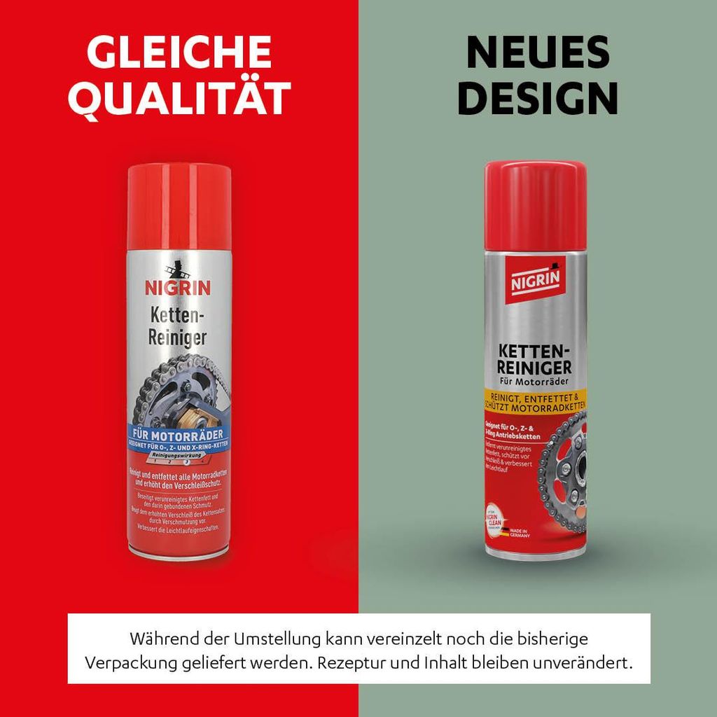 NIGRIN Ketten-Reiniger für Motorräder mit O-, Z- oder Produktbild 