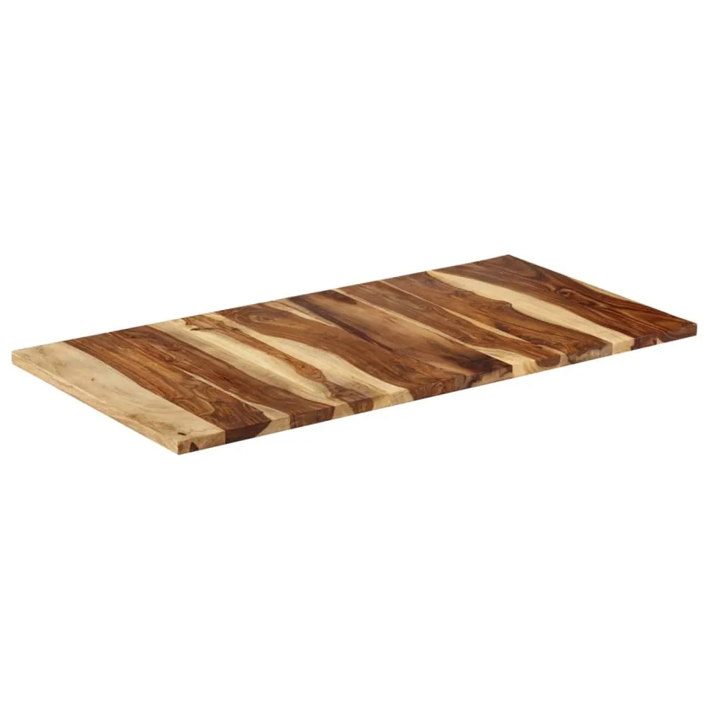 Plateau de table en bois de rose massif durable avec chants bruts - 17