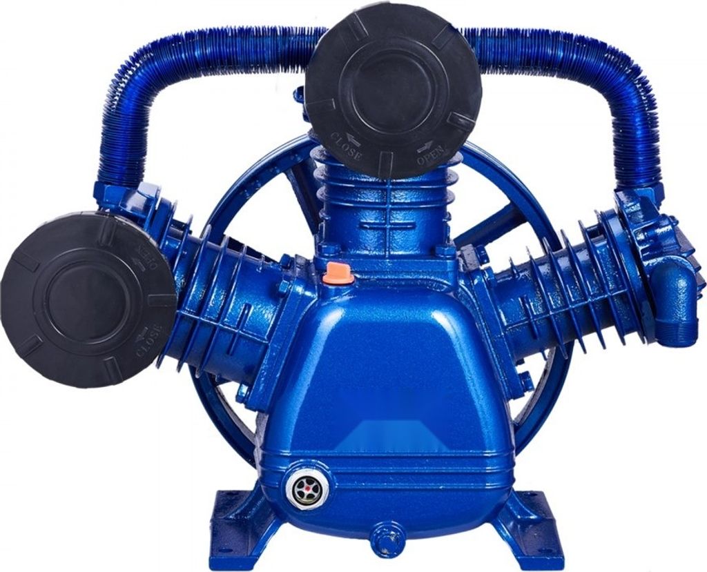 Kompressor Aggregat - Kolbenkompressor Luftkompressor 10 PS - Dreizylinder Kompressor für industrielle Anwendungen