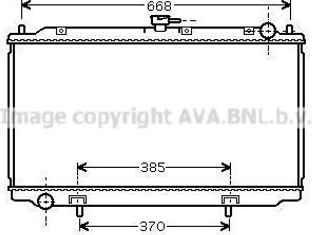 Radiateur Moteur en Aluminium Haute Performance DNA2216 OE 21410BN300