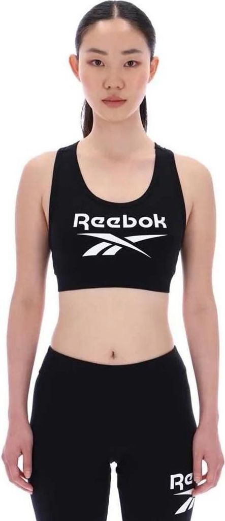 Reebok Classics Monroe Scoop Big Logo Sport-bh Schwarz S / Regular Frau Schwarz S