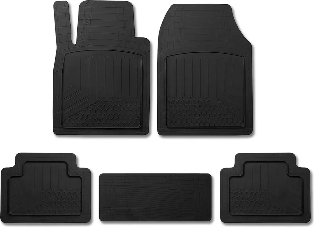 Tappetini Auto Gomma Inodore VW Polo Scirocco Eos - Kit 5 Pezzi Nero