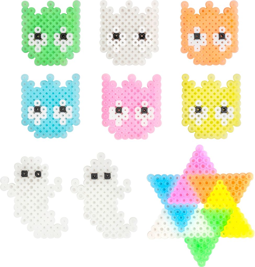 15 Stück Bügelperlen Platten Set - Steckplatten Mit Bügelpapier Für Kinder