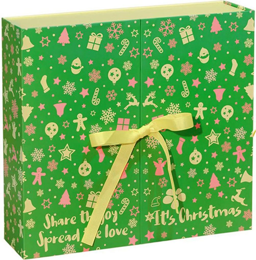 Weihnachts-Adventskalender 2025, 24 Tage, Countdown-Kalender mit 24 leeren Schachteln, wiederbefüllbare DIY-Geschenkboxen für Jungen, Mädchen, T...