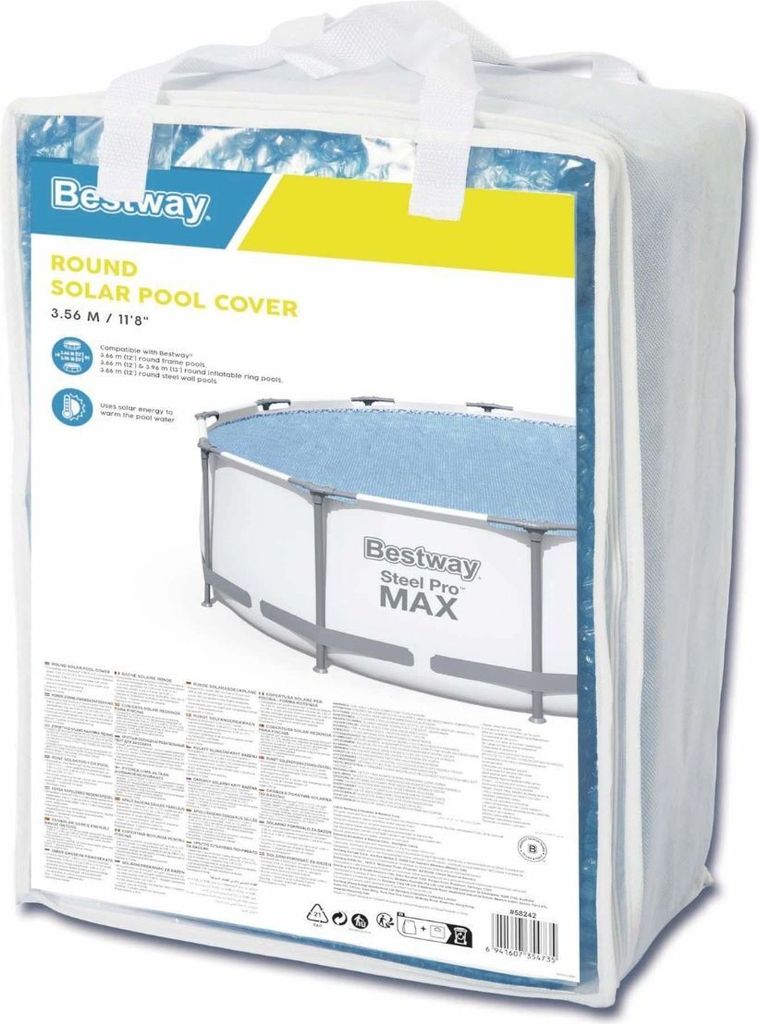 Bestway® PE-Solarabdeckplane Ø 356 cm, blau, rund Produktbild 13