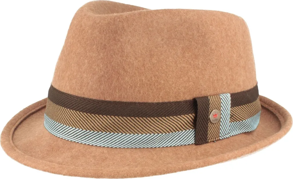 Balke Trilby con nastro in gros grain a righe