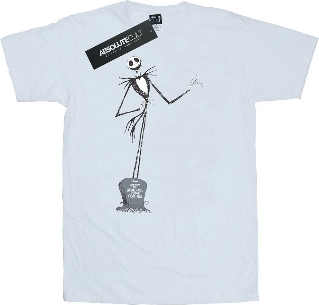 Disney - "Nightmare Before Christmas" T-Shirt für Herren BI43725 (M) (Weiß)