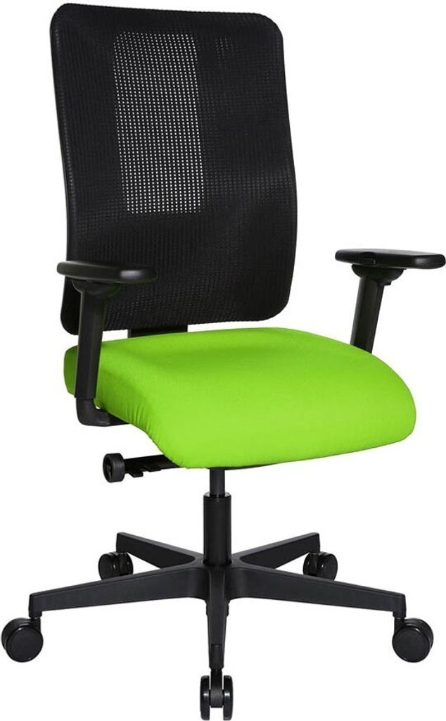 Topstar Bürostuhl Sitness Open X (N) Deluxe mit Schiebesitz, OX30WTW2 T350 Stoff grün, Gestell schwarz