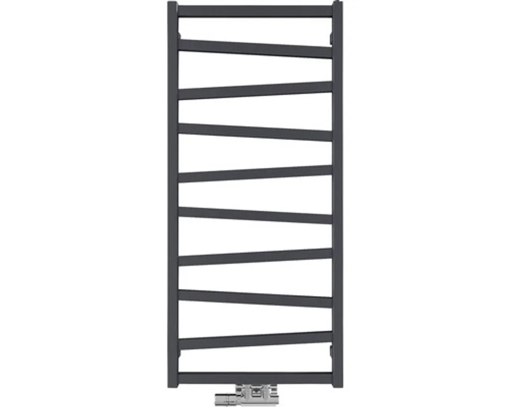 Radiateur de salle de bains ZET 1334x500 mm en coloris anthracite mat