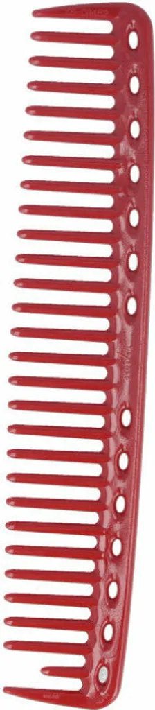 Peigne à dents larges Y.S. Park rouge 202mm idéal pour démêler sans casser