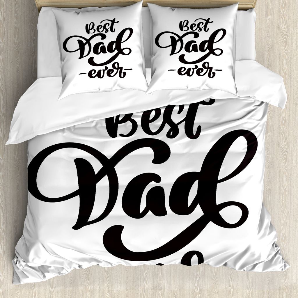 ABAKUHAUS Vatertag Bettbezug Set für Einzelbetten, Monochrome Bold Entwurf, Milbensicher Allergiker geeignet mit Kissenbezug, 155 cm x 220 cm - 80...