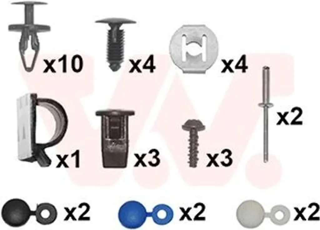 Fixez votre pare-chocs avant Ford Focus III avec le kit VAN WEZEL 1947794