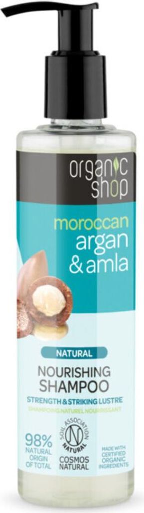 Organic Shop - Natürliches Pflegeshampoo - Argan Hair & Amla - Regenerierend und pflegend - 280 ml - 1 Stück