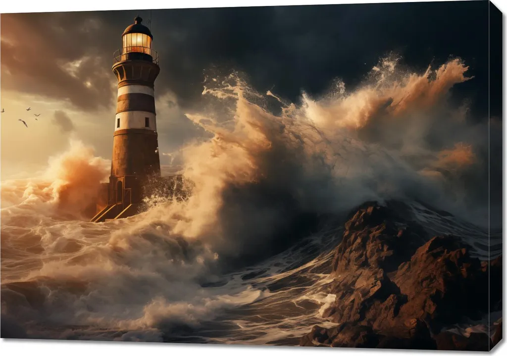 Image 100 x 70 cm Odyssée impitoyable Grand Format Finition Mate