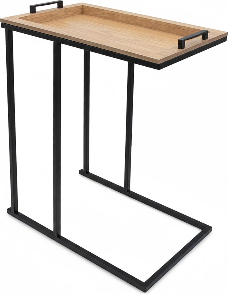 2.03 Table d'appoint en forme de C avec plateau amovible - Image du produit 