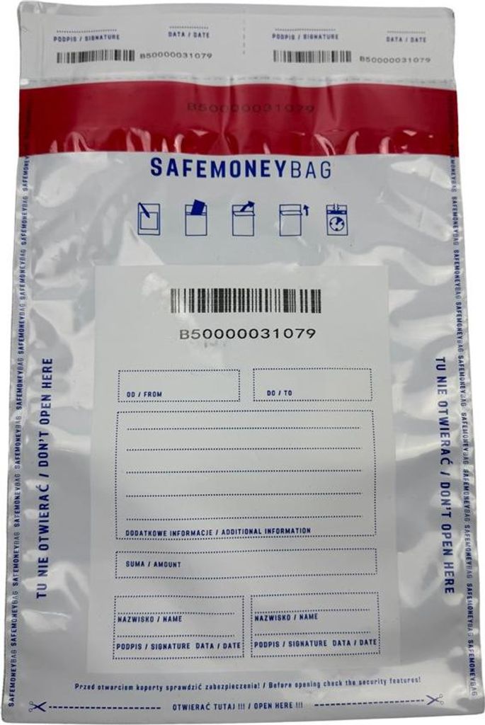 Sicherheitsumschläge BESTPAK SAFEMONEYBAG Briefumschläge Produktbild 