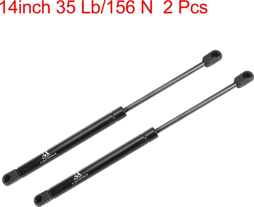 2 Stück Universal Gasdruckfeder 35 Lb/156 N Dämpfer Heckklappe Gasfeder Hebebühne Unterstützt Struts 14 Zoll Schwarz