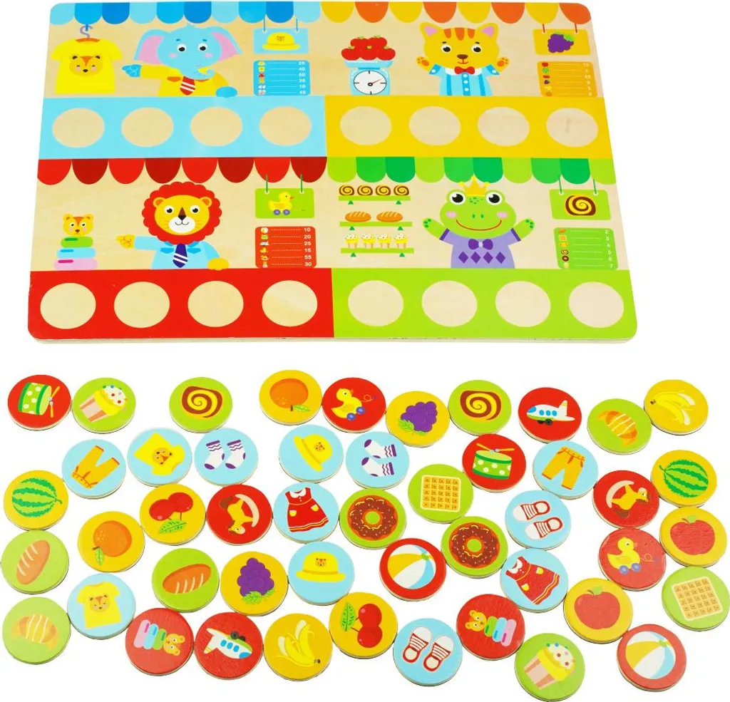 SHOPPING Memory Jeu - Jeu de Mémoire Ludique pour Apprendre en S'amusant