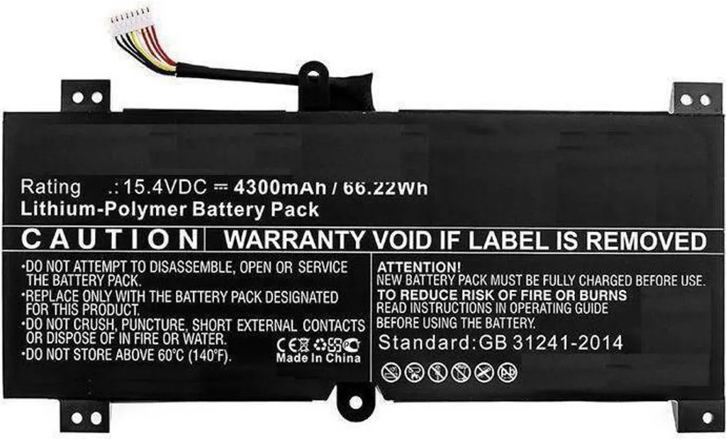 Batterie CoreParts 66WH Li-ion 15.4V pour PC Portable 0B200-02940000