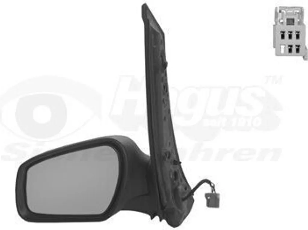 Rétroviseur VAN WEZEL 1862807 avec Miroir Asphérique pour FORD Focus