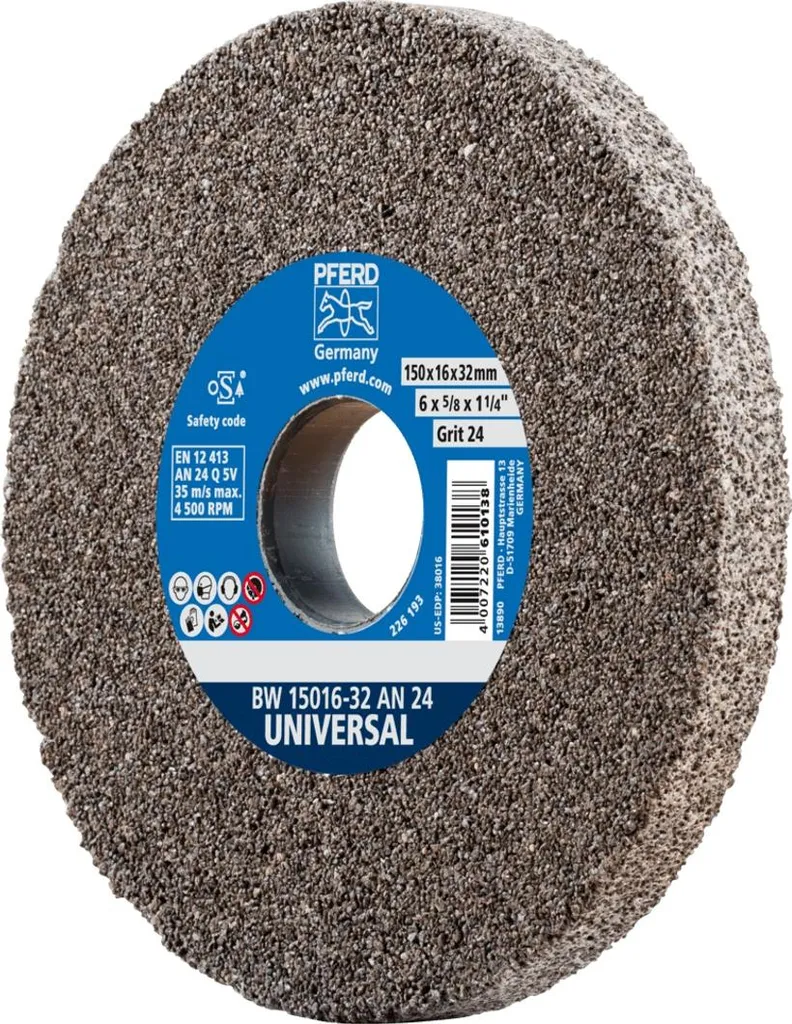 Soluzione Affilatura: Mola PFERD 39008418 200mm con Adattatori Inclusi