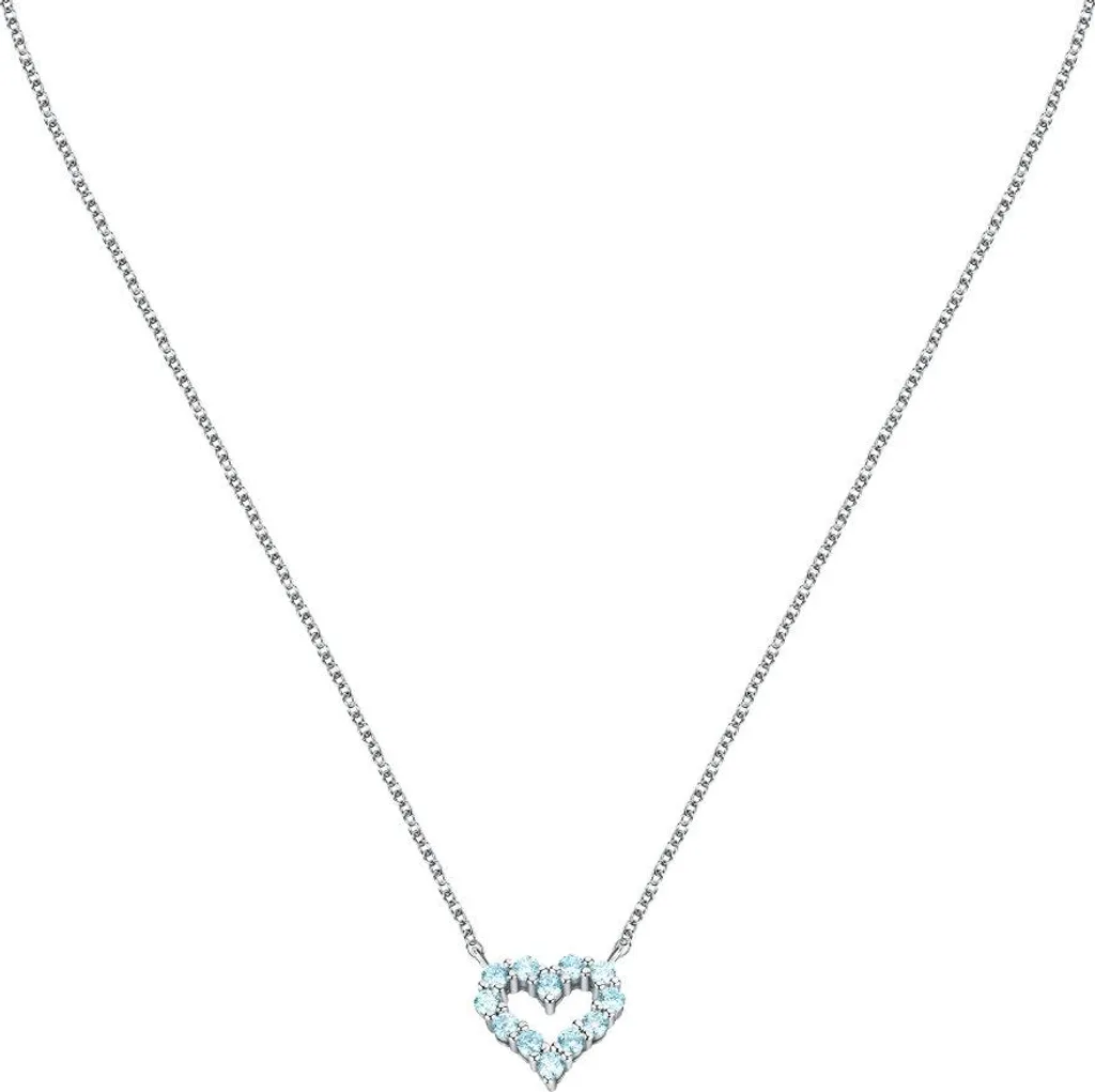 Collier Morellato Argent 925 Hypoallergénique Zircons Bleus Durables