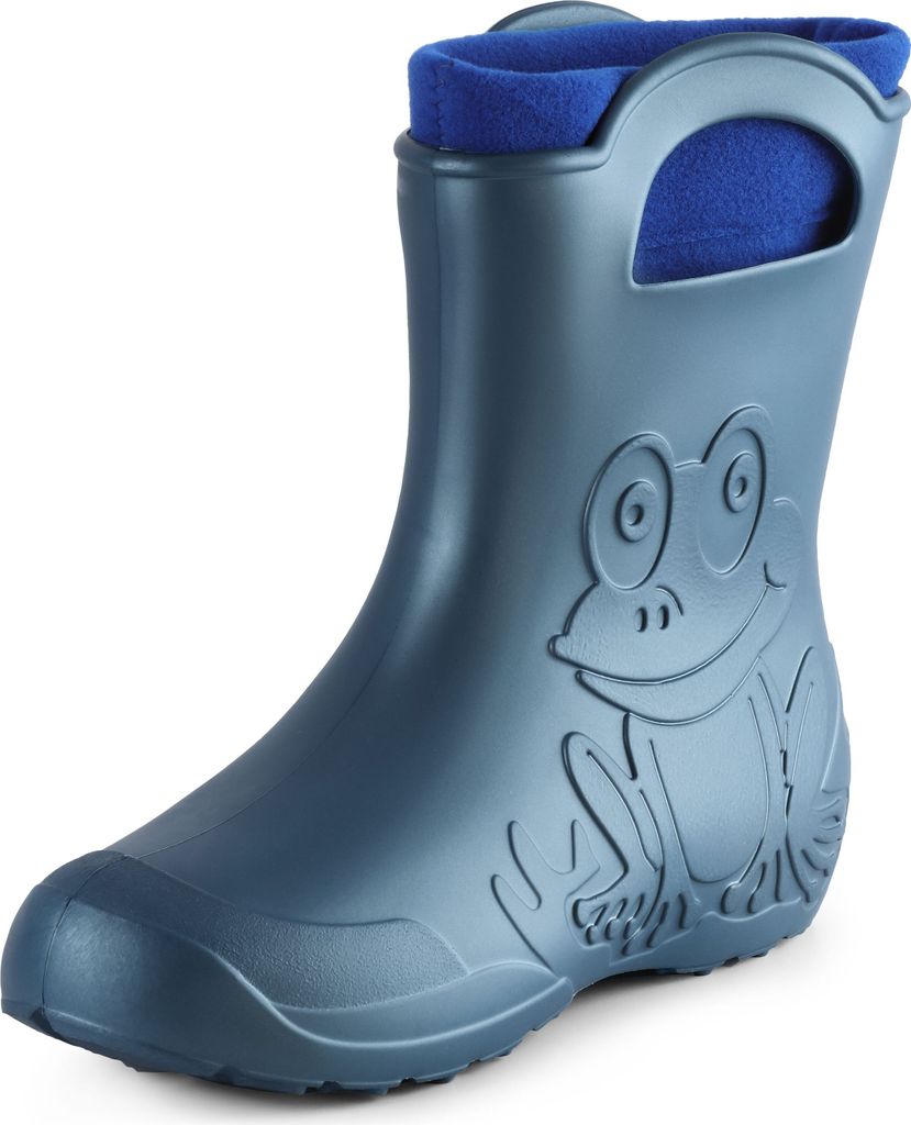 Ladeheid Damen federleichte Eva Gummistiefel Regenschuhe gefüttert LA-CA-12 (Metallisches Blau-2, 36/37 EU)