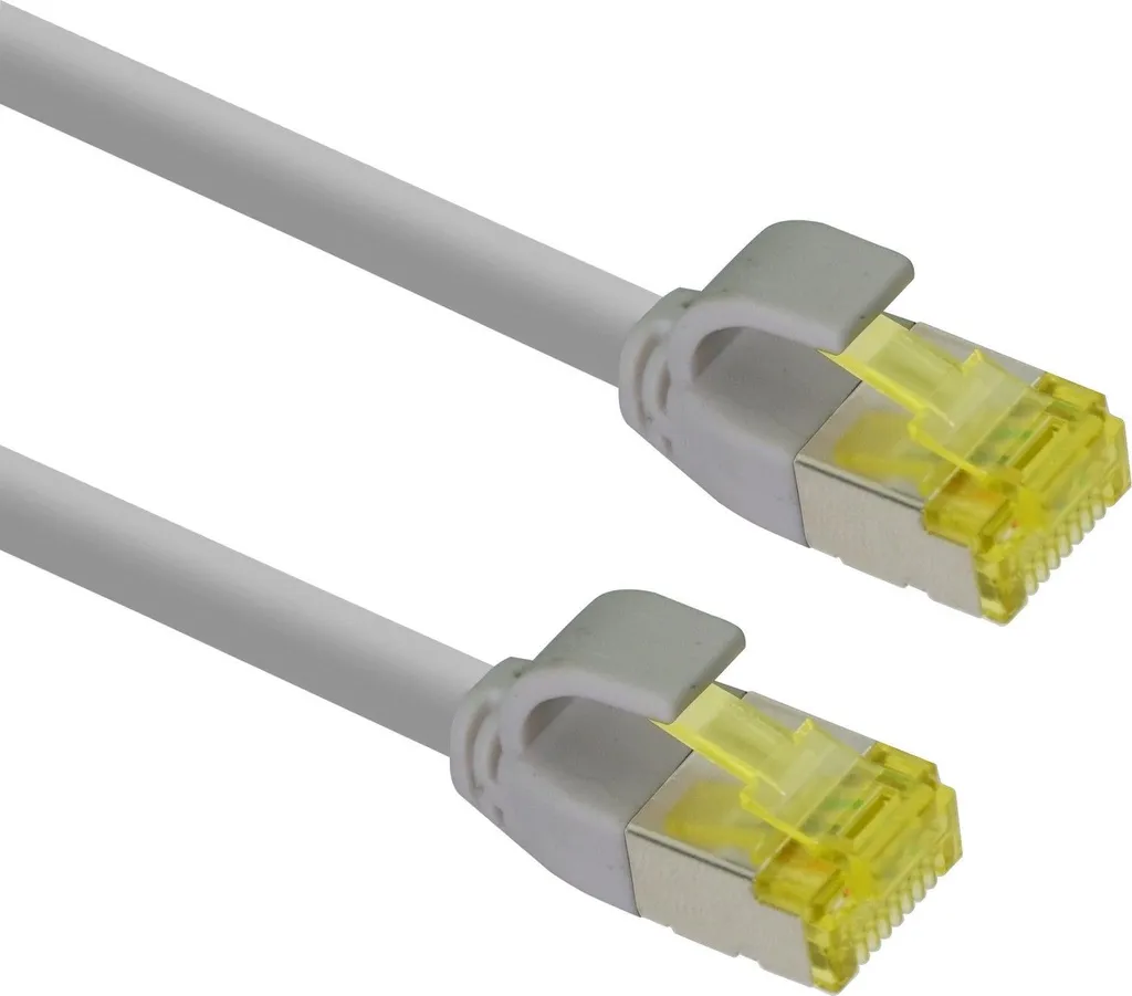Cavo Patch 0,5m Helos 333073 Cat 6A Grigio Slim - Qualità Tedesca
