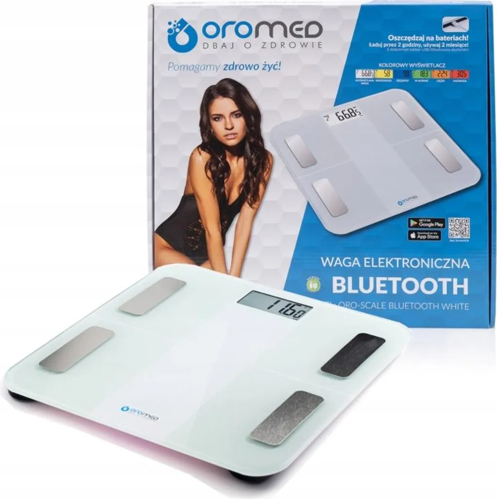 Balance analytique électronique Oromed ORO SCALE BLUETOOTH blanc précis