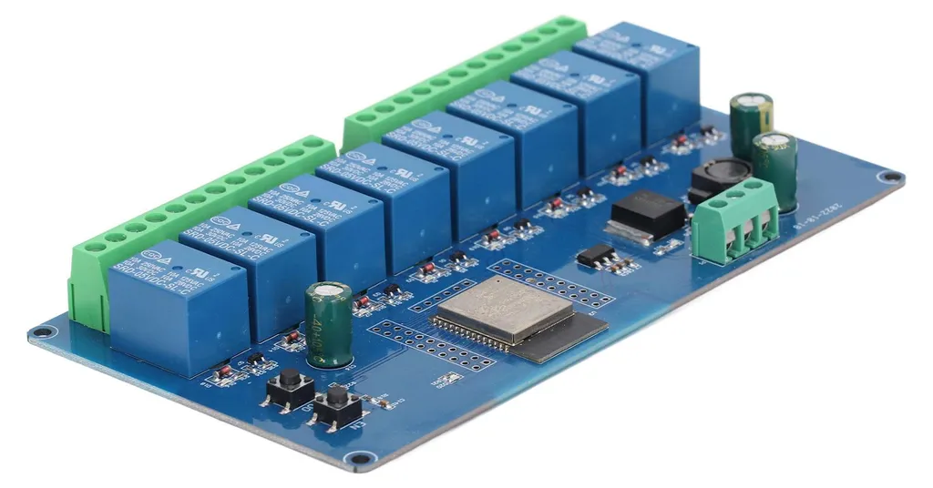Module Relais 8 Canaux ESP32-WROOM-32E WiFi et BLE DC 5-30V