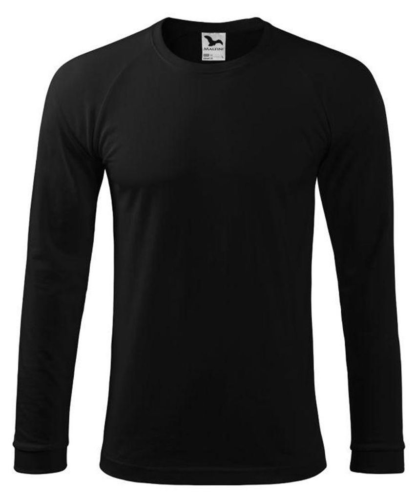 Malfini - T-Shirt für Herren, Langärmlig PP11272 (M) (Schwarz)