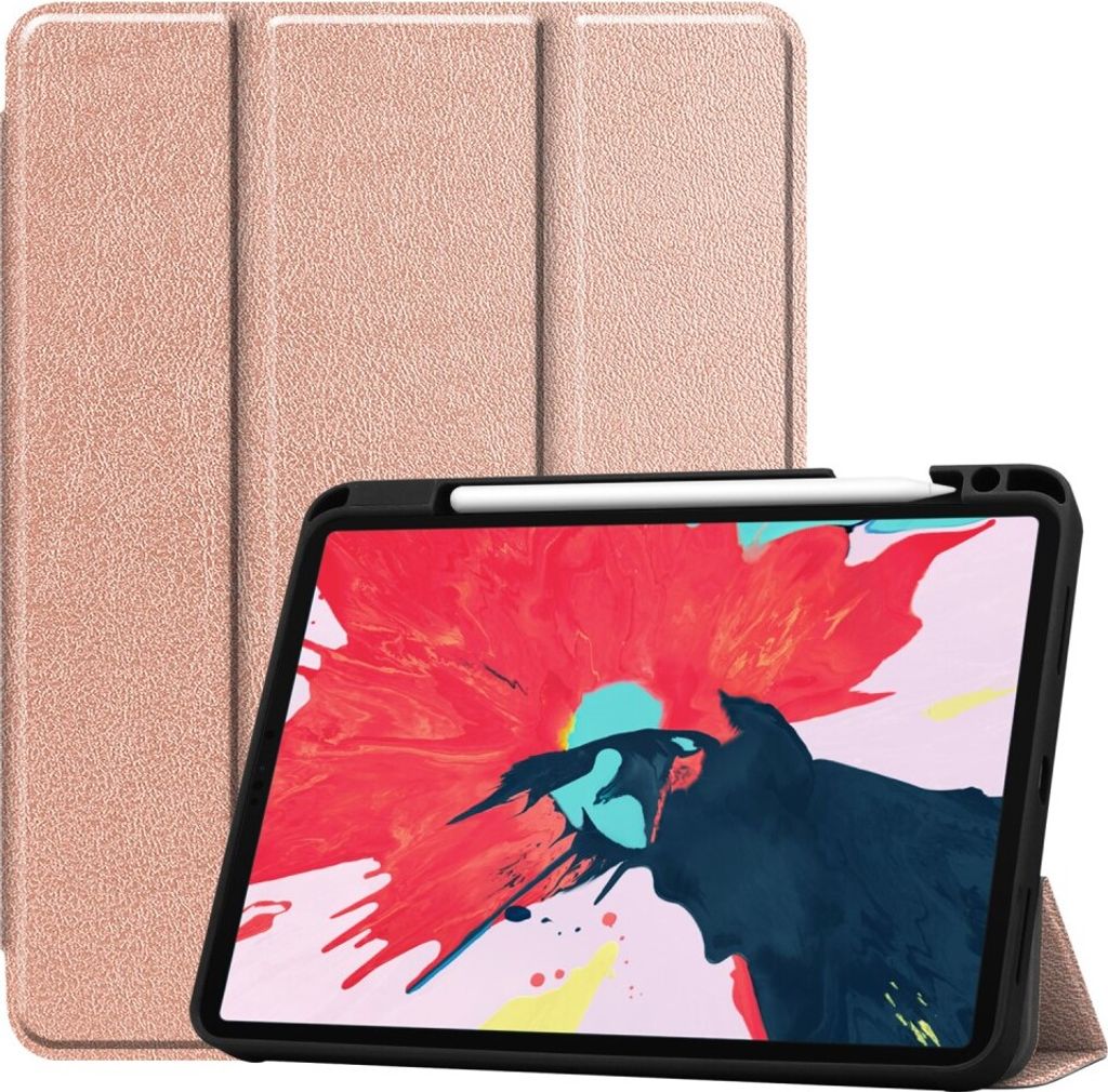 Peachy Trifold Kunstlederhülle Kompatibel mit iPad Pro 11 Zoll (2018 2020 2021 2022) & iPad Air 4 und 5 - Gold