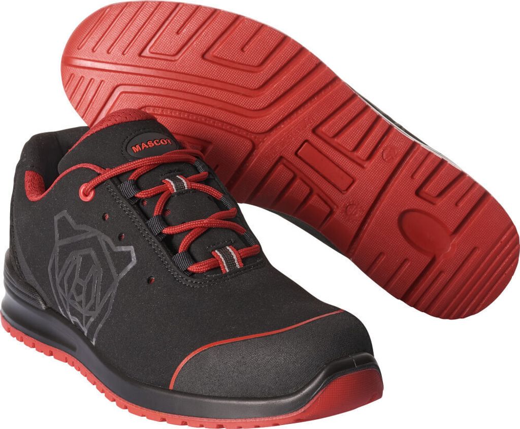 MASCOT Sicherheitsschuhe S1P Schwarz / Rot 35