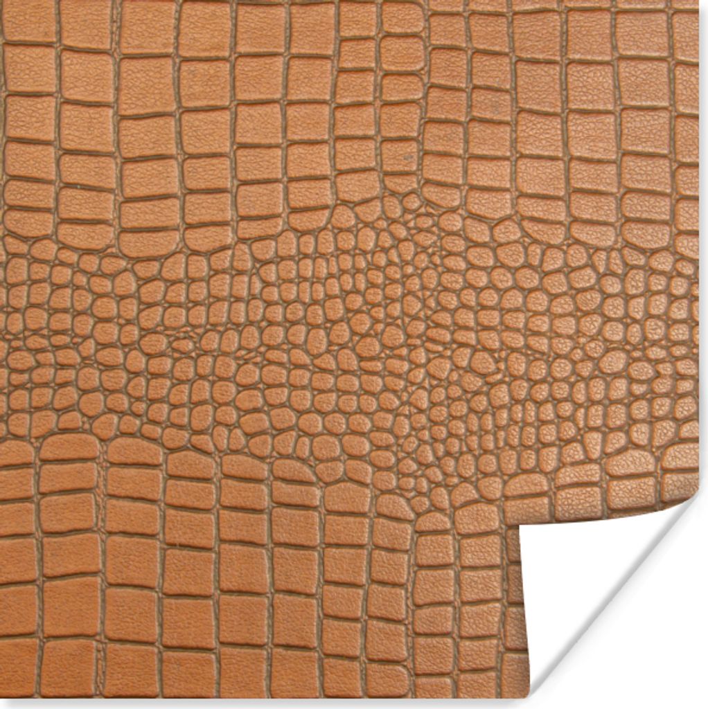 MuchoWow Poster Leder - Textur - Tierhaut 30x30 cm - Wandposter - Printing
