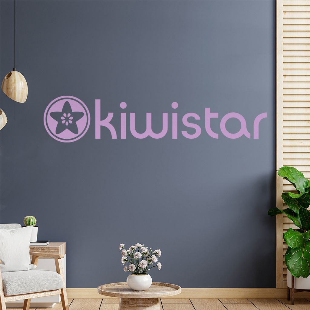 Kiwistar Logo komplett Wandtattoo Wandaufkleber Wall Sticker - Dekoration, Küche, Wohnzimmer, Schlafzimmer, Badezimmer